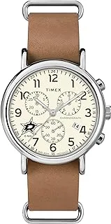 Timex Tribute Men's NHL Weekender Chrono 40mm Quartz Leather Strap