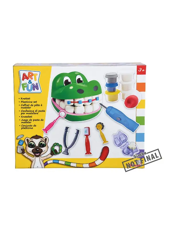 Simba Art And Fun Crocodile Dentist Dough Set