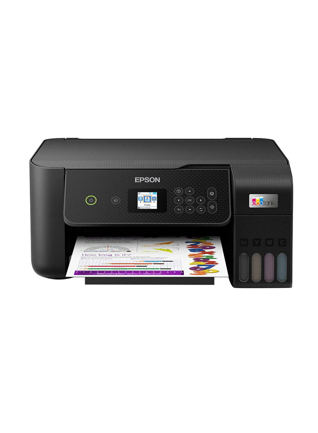EPSON EcoTank L3260 Home Ink Tank Printer A4, Colour, 3 in 1 with WiFi and SmartPanel App Connectivity Black