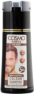 CD COSMO DESIGNS Dark Brown Beard Colour Natural Shampoo For Unisex - 180ML, Ammonia Free, Damage Free, Color in 5 Minutes, All Hair Types