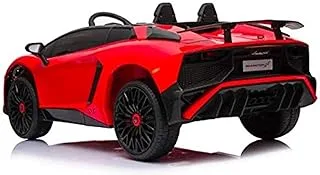 Lamborghini Aventador SV - Licensed Ride On Electric Kids Car, Red