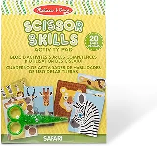 Melissa & Doug Safari Scissor Skills Activity Book | Arts and Crafts | 3+ | Gift for Boy or Girl