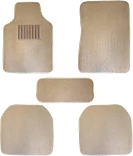 Universal Car Mats Set 5 Pieces Beige