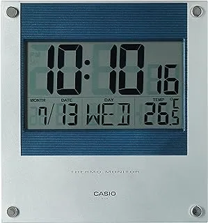 Casio ID-11S-2DF Digital Wall Clock, Grey