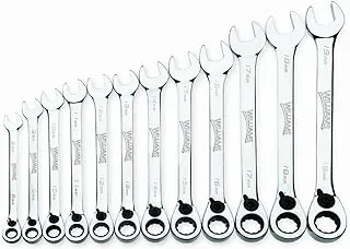 Williams MWS-12RC 12-Piece Metric Reversible Ratcheting Combination Wrench Set