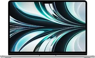 Apple 2022 MacBook Air laptop with M2 chip: 13.6-inch Liquid Retina display, 8GB RAM, 512GB SSD storage, 1080p FaceTime HD camera. Works with iPhone and iPad; Silver; English