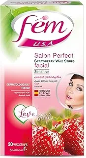 Fem Facial Wax Strips Sensitive 20pcs