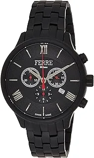 Ferrè Milano FM1G144M0051 Chronograph Stainless Steel Quartz Watch for Men, Black