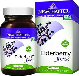 NEW CHAPTER Elderberry Force, 30 Vegan Capsules