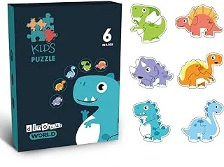 Little Story 6-in-1 Matching Puzzle Educational & Fun Game - Dinosaurs