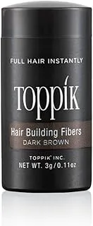 Toppik Hair Building Fibers, Dark Brown, 0.11 oz.