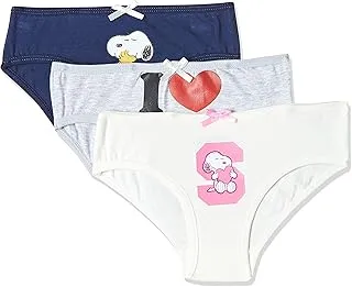 Peanuts Snoopy Girls Brief - Pack of 3, 2-3 Year