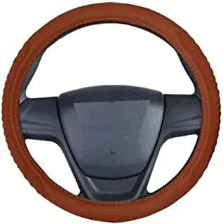 Leather Steering Wheel Cover Orange