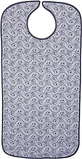 Priva Extra Long Paisley Waterproof Mealtime Protector Adult Bib 18