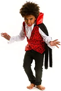 Mad Costumes Mad Toys Vampire Halloween Cosplay Dress-Up Roleplay Spooky Theme Party Trick or Treat Costume for Kids, X-Large 9-10 Years