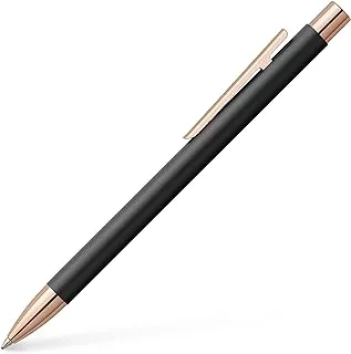 Faber-castell 343320 - kugelschreiber neo slim, metall schwarz, rosegold