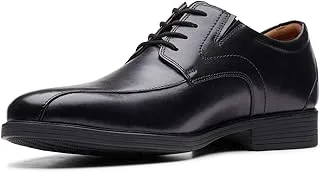 Clarks Men's Whiddon Pace Oxford, Black Leather, 45 EU Wide