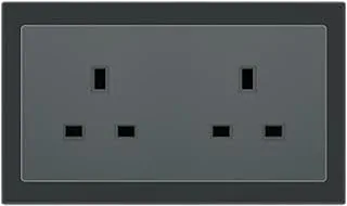 DARK SKY BLACK 13 A DOUBLE SOCKET