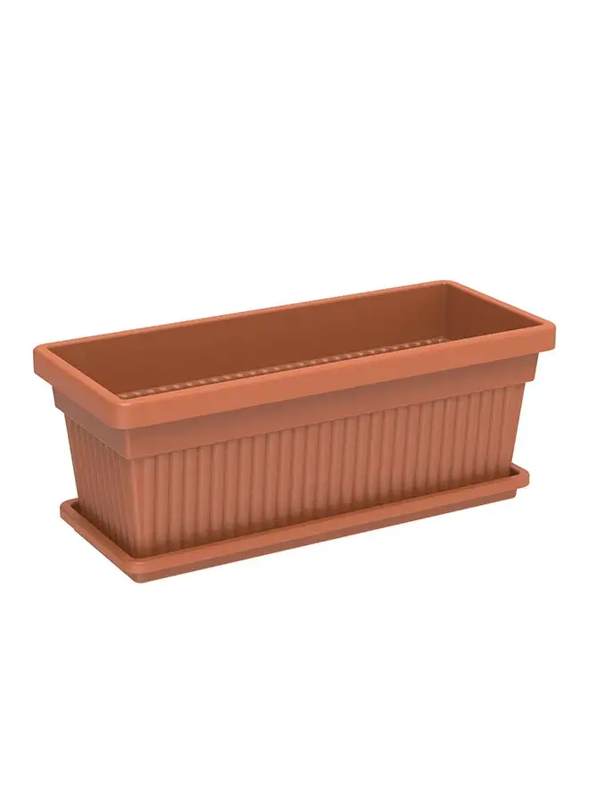 Cosmoplast Planter 18   W/TrayNew- Terracota