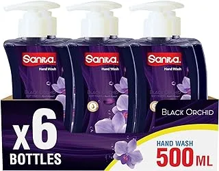 Sanita Black Orchid Scent Hand Wash 6 x 500 ml