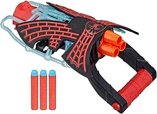 Marvel F3734EU5 Spider-Man: Across the Spider-Verse Miles Morales Tri-Shot Blaster, NERF-Powered Toy with 3 Darts, Toys for Kids Ages 5 and Up