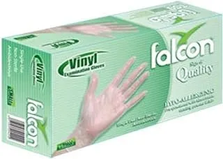 Falcon Vinyl Gloves - Clear Powder Free (Large)