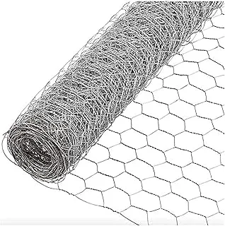 Royal Apex Chicken Wire Net Galvanised Hexagonal Hardware Mesh Poultry Netting Fence for Chicken, Rabbit, Vegetables & Garden Protection Netting and Multipurpose Use Etc… (1 x 40 Meter)