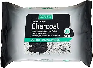 Beauty Formulas FACIAL WIPES CHARCOAL DETOX