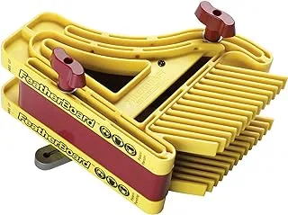 Milescraft 1407 D/TFeatherBoard Dual or Tandem FeatherBoards for Router Tables and Table Band Saws , Yellow