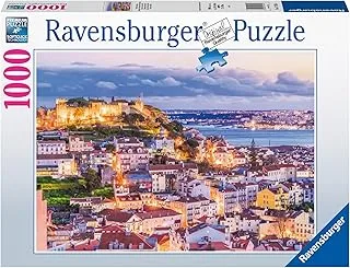 Ravensburger 17183 لشبونة وساو جورج كاسل 1000 قطعة أحجية الصور المقطوعة للبالغين والأطفال بعمر 12 سنة فما فوق ، متعدد الألوان