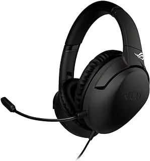 ASUS ROG Go Core Wired Gaming Headset (Detachable Discord Certified Mic, 40mm Drivers, Deep Bass, Hi-Res Audio, Lightweight, 3.5mm, For PC, Mac, PS4, PS5, Xbox One, Switch and Mobile devices)- Black