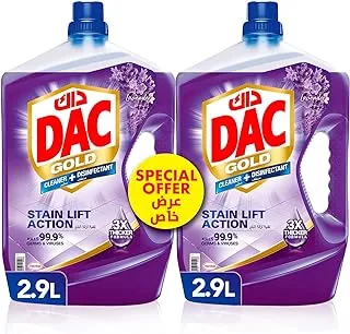 DAC Gold Disinfectant Multi-Purpose Cleaner - Lavender (2.9 Litres x 2 - Twin Pack)