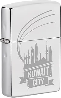 Zippo MP326681 250 Kuwait City Banner High Polish Chrome Windproof Lighter