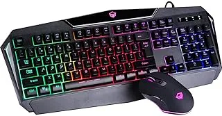 لوحة مفاتيح USB للألعاب بإضاءة خلفية ، ماوس كومبو ، MT-C510