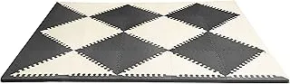 Skip Hop Playspot Geo Foam Floor Tiles, Black/Cream