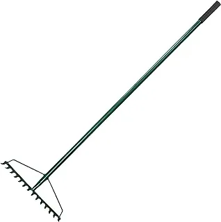 Egardenkart® Garden Rake Full Metal Heavy Duty Green