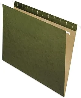 Pendaflex Recycled Hanging Folders, Letter Size, Standard Green, 25/BX (81600), Standard Green - No Tabs