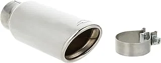 General Motors GM Accessories 22799814 5.3L Polished Stainless Steel Angle-Cut Dual-Wall Exhaust Tip with Bowtie Logo, Chrome