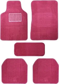 Universal Car Mats Set 5 Pieces Maroon Color