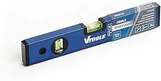 VTOOLS 300 مم مقاومة للصدمات من سبائك الألومنيوم مستوى الروح المغناطيسية ، أزرق ، VT2128