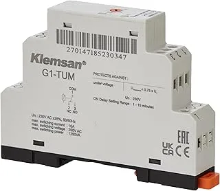 Klemsan Din Rail Mounted Circuit Protection Relay AC Voltage Monitoring Relay Failure Sequence Loss Voltage Monitoring Relay G1TU M SINGLE PHASE RELAY