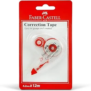 Faber Castell Correction Tape in Blister Pack, 4.2mm x 12m