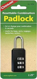 Coghlans Padlock Adjustable, Black, One Size