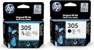 Hp Tri-Color Original Ink Cartridge + Ink Cartridge Black