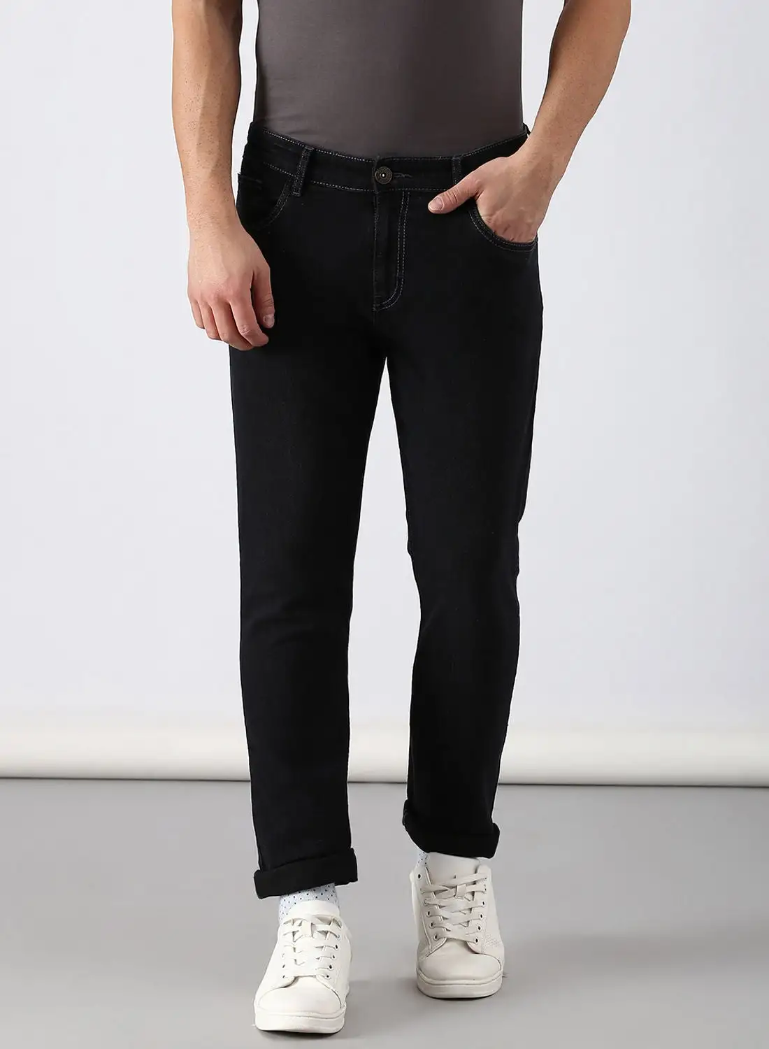 ABOF Slim Fit Jeans Black