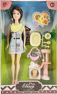 Elissa the fashion capital home w/pets collection 11.5 inch basic doll - style iv