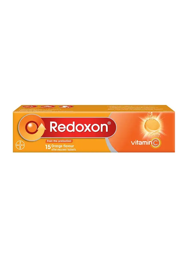 BAYER Redoxon Vitamin C Orange Effervescent 15 Tablets