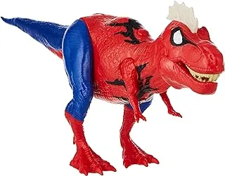 Spider-Man Marvel Spider-Man Web Chompin' Spider-Rex Action Figure with Sounds and Dino Blast Action, Toy for Kids Ages 4 and Up