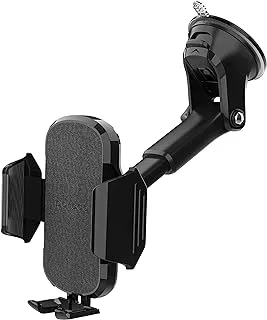 Porodo 360 Rotatable Car Mount With Double Lock System - Black - PD-RVCMDS-BK