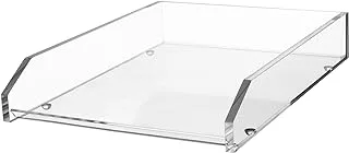 Kantek Acrylic Single Letter Tray, 10.6-Inch Wide x 13.9-Inch Deep x 2.5-Inch High, Clear (AD10)